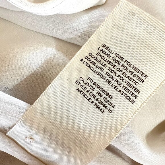 Wilfred Aritzia Patrice Halter Cut Out Tie Back Crop Top Ivory Size Small - Picture 9 of 12